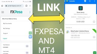 How to link FXPESA broker account to the mt5 or mt4 step by step [upl. by Corie]