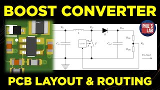 Boost Converter PCB Design  Phils Lab 106 [upl. by Reinertson313]