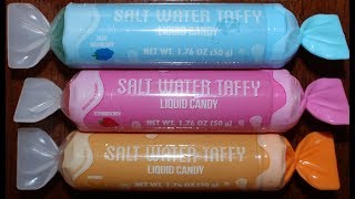 Koko’s Salt Water Taffy Liquid Candy Blue Raspberry Strawberry amp Orange Review [upl. by Zoltai]