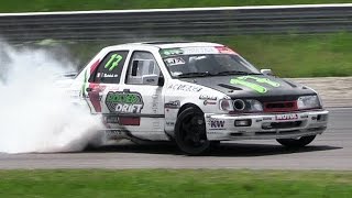 Ford Sierra Cosworth Drifting amp Great DOHC 16V Turbo Engine Sound [upl. by Adnuahs673]