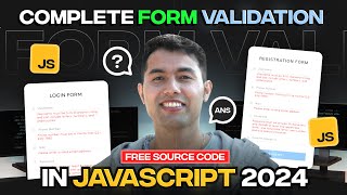 Complete JavaScript Form Validation Tutorial Registration Login amp Hosting🔥 [upl. by Heins]