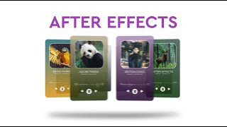 Music Player Carousel  After Effects Tutorial  Template [upl. by Anne]