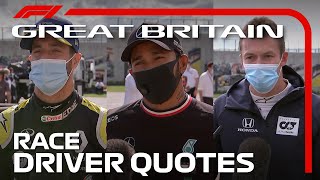 2020 British Grand Prix PostRace Driver Reaction [upl. by Elvia879]