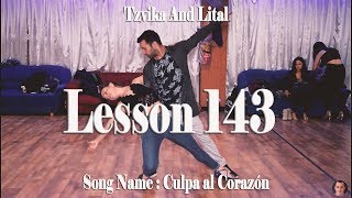 Tzvika and Lital Bachata Master Lesson 143 quotCulpa al Corazónquot [upl. by Kristofer546]