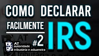 Como Fazer o IRS Facilmente 2 Trabalho Dependente  Anexo A [upl. by Petronille]