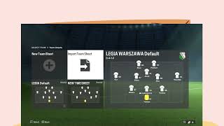 How to create and import Team Sheets in EA SPORTS FC 24 [upl. by Acina]