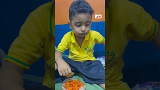 Baby eating hot and spicy chatpate🔥🌶️ 🥵 yuromshrestha chatpate spicy mukbang shorts viral [upl. by Ramiah114]