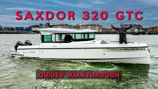 Saxdor 320 GTC Walkthrough amp Test Drive of this EPIC Boat [upl. by Akinot]