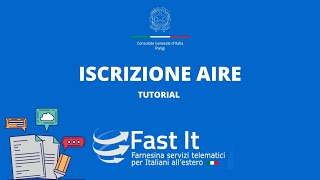 VIDEO TUTORIAL ISCRIZIONE ALL’ AIRE – CONSOLATO GENERALE D’ITALIA A PARIGI [upl. by Yblehs]