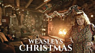 🎄 Spending Christmas Day with the Weasleys at the Burrow 🎁 Harry Potter inspired Ambience amp Music [upl. by Hanad]