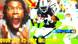 CHARGERS VS RAIDERS REACTION 2023 LAS VEGAS RAIDERS VS LOS ANGELES CHARGERS HIGHLIGHTS REACTION 2023 [upl. by Phaih]