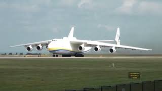 Antonov take off from Manchester [upl. by Llenwad674]