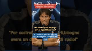 CONTE IN CONFERENZA quotPer costruire squadre fortibisogna avere il doppio titolarequot antonioconte [upl. by Lucius]