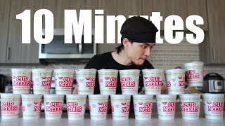 10min Cup Noodle Challenge [upl. by Mendelsohn]