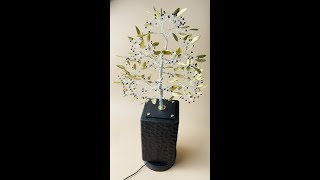 Elegant Olive Tree Sculpture amp Incense Holder Set – Luxurious Handmade Décor Gift [upl. by Noyek]