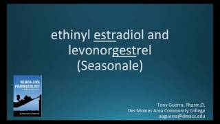 How to pronounce ethinyl estradiol  levonorgestrel Seasonale Memorizing Pharmacology [upl. by Modeste]