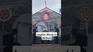 A loyalist mural in Belfast Interesting area to visit Belfast ireland northernireland politics [upl. by Heyward]