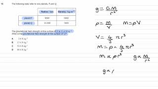 Gravitational Fields Exam Questions  A Level Physics AQA Edexcel OCR A level 2 [upl. by Aleirbag]