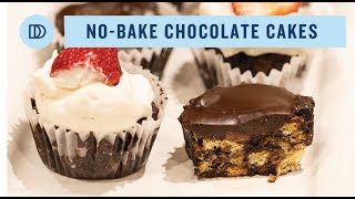 Chocolate NoBake Biscuit Cupcakes Greek Mosaiko [upl. by Patten]