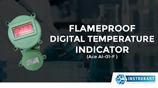 Flameproof Digital Temperature Indicator  Pharmaceuticals amp Chemical Plants  Instrukart [upl. by Vachel]