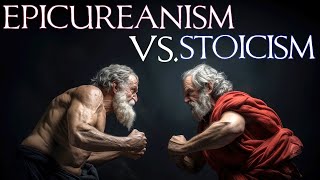 Epicureanism Vs Stoicism  Overview and Explanation [upl. by Nyrroc239]