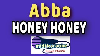 Abba  HONEY HONEY Mamma mia  karaoke [upl. by Keese]