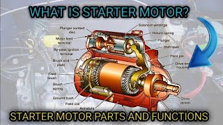 starter motor check and service all partsarmature checkoverrunning clutch checkbrush check [upl. by Yrallam]