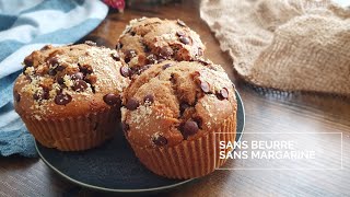 Muffins Très Simples aux Pépites de Chocolat Vegan [upl. by Alya]