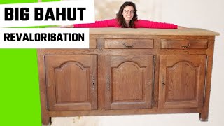 Restauration dun buffet bahut chêne  comment revaloriser vos meubles en bois [upl. by Siradal]