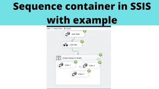 20 Sequence container in SSIS example [upl. by Mellie156]