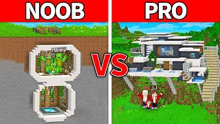 Mikey vs JJs Security House Battle in Minecraft [upl. by Tak]