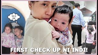 ANG FIRST CHECK UP NI INDI ANG MGA BIRTH WEIGHT AT HEIGHT NG MGA ANAK KO ❤️  rhazevlogs [upl. by Hcib]