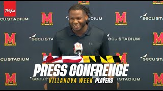 Maryland Football  Quashon Fuller Kaden Prather and Billy Edwards Jr Weekly Press Conference [upl. by Sirromal]