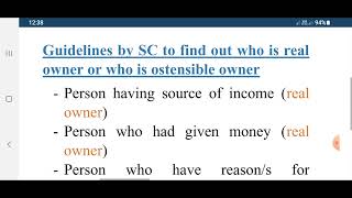 Ostensible owner Section 41of TPA [upl. by Jacqueline]