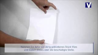 How to Verklebung Vitrulan Glasvlies  Vlies mit Dispersionskleber [upl. by Anav]