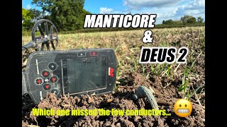 Minelab Manticore amp XP Deus 2 comparing signals [upl. by Skippy]