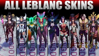 ALL LEBLANC SKINS 2022  Including Debonair LeBlanc [upl. by Yztim]