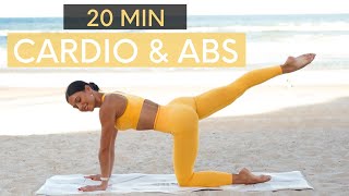 20 MIN PILATES CARDIO amp ABS  Low Impact Workout Stretch Included [upl. by Meara87]