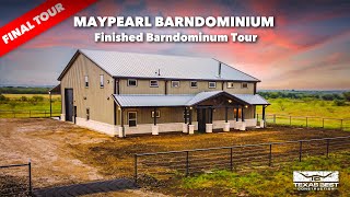 2500 sqft Maypearl BARNDOMINIUM HOME FINISHED TOUR  Texas Best Construction [upl. by Annorah76]