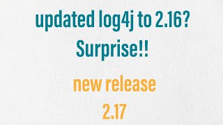 log4j 215 vs 217  How to update log4j latest version log4j 217 log4jvulnerability dos [upl. by Nwahsd]