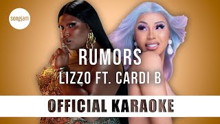 Lizzo  Rumors ft Cardi B Official Karaoke Instrumental  SongJam [upl. by Otreblaug]