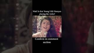 Is that young Udit Narayan playing the violin  Kusume Rumal Nepali song [upl. by Kcirdaed322]