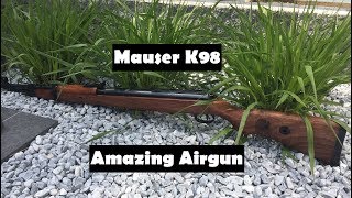 Mauser K98 Luftgewehr made by Diana  Review und Schusstest [upl. by Yeo]