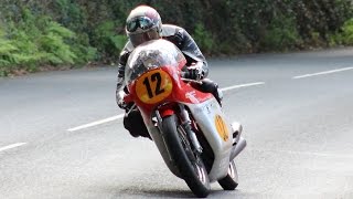 Sounds of the Classic TT 2015 with MV Agusta Paton YZR500 Gilera Honda 500 etc Deano Rutter etc [upl. by Hedwiga]