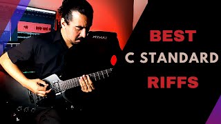 TOP 10 C STANDARD RIFFS  The best guitar riffs [upl. by Nylirek]