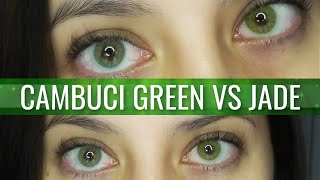 Solotica Cambuci Green vs Gemstone Jade 2021 CLOSE UP [upl. by Eaner]