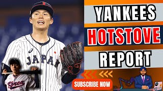 Yankees NEWS  Yamamoto Yankees Offer  Yankees Jung Hoo Lee Rumors  Yankees Hot Stove Report [upl. by Ahsercal]