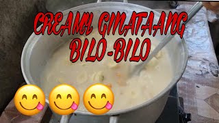 HOW TO COOK CREAMY GINATAANG BILOBILO OR SAMPELOT mhitamacabidangvlog [upl. by Veradia]