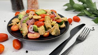 Avocado salade met kip [upl. by Naus]