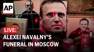 Alexei Navalny’s funeral Russian opposition leader’s full farewell ceremony in Moscow [upl. by Etnovad54]